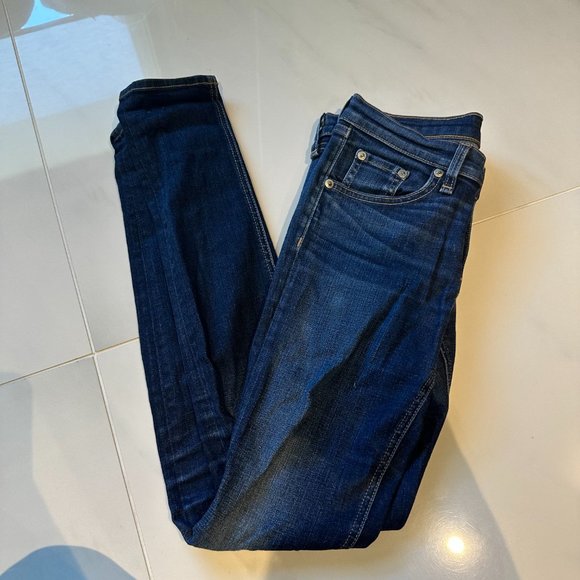 rag & bone deep blue skinny jeans - Picture 3 of 9